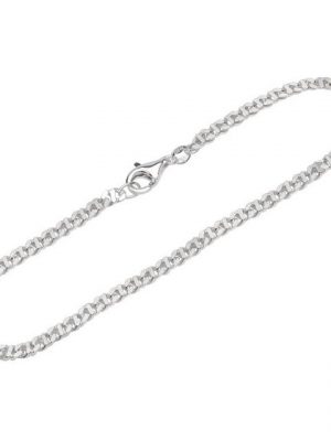 NKlaus Silberarmband "Armband 925 Sterling Silber 19cm Panzerkette 4 fac" (1 Stück), Made in Germany
