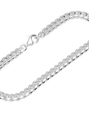 NKlaus Silberarmband "Armband 925 Sterling Silber 19cm Panzerkette oval" (1 Stück), Made in Germany
