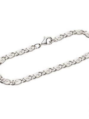 NKlaus Silberarmband "Armband 925 Sterling Silber 19cm S Panzerkette dia" (1 Stück), Made in Germany