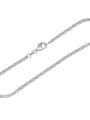 NKlaus Silberarmband "Armband 925 Sterling Silber 19cm S Panzerkette dia" (1 Stück), Made in Germany