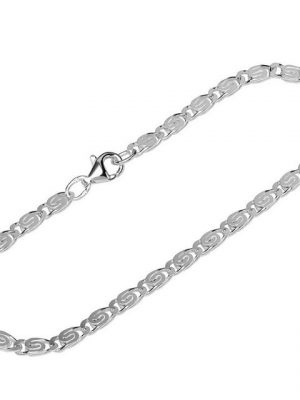 NKlaus Silberarmband "Armband 925 Sterling Silber 19cm S Panzerkette dia" (1 Stück), Made in Germany