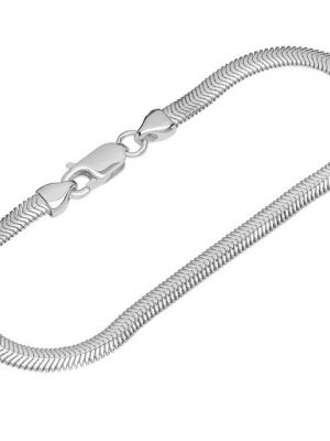 NKlaus Silberarmband "Armband 925 Sterling Silber 19cm Schlangenkette Da" (1 Stück), Made in Germany