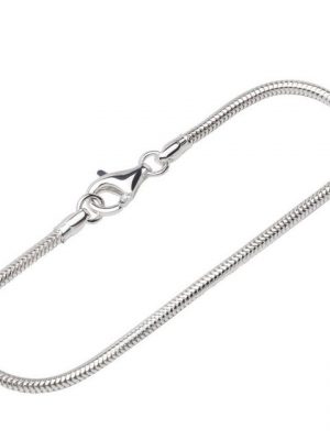 NKlaus Silberarmband "Armband 925 Sterling Silber 19cm Schlangenkette ru" (1 Stück), Made in Germany