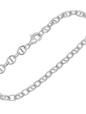 NKlaus Silberarmband "Armband 925 Sterling Silber 19cm Steg Anker Kette" (1 Stück), Made in Germany