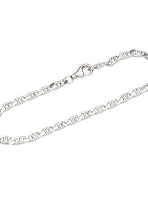 NKlaus Silberarmband "Armband 925 Sterling Silber 19cm Stegpanzerkette d" (1 Stück), Made in Germany