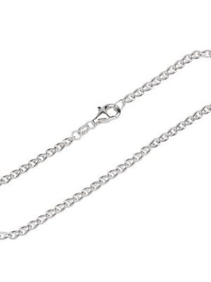 NKlaus Silberarmband "Armband 925 Sterling Silber 19cm Stegpanzerkette r" (1 Stück), Made in Germany