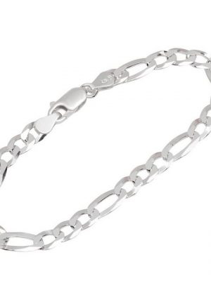 NKlaus Silberarmband "Armband 925 Sterling Silber 19cm Venezianerkette 6" (1 Stück), Made in Germany
