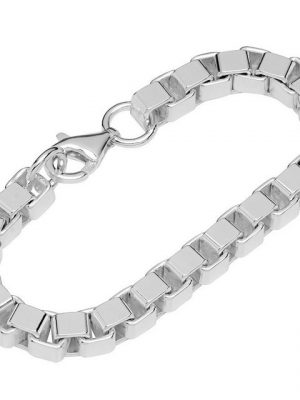 NKlaus Silberarmband "Armband 925 Sterling Silber 19cm Venezianerkette d" (1 Stück), Made in Germany