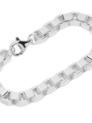 NKlaus Silberarmband "Armband 925 Sterling Silber 19cm Venezianerkette r" (1 Stück), Made in Germany