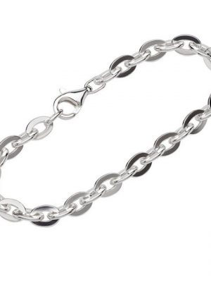 NKlaus Silberarmband "Armband 925 Sterling Silber 19cm Weit Ankerkette f" (1 Stück), Made in Germany