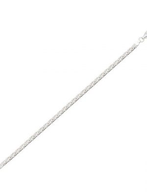 NKlaus Silberarmband "Armband 925 Sterling Silber 19cm Zopfkette halbrun" (1 Stück), Made in Germany