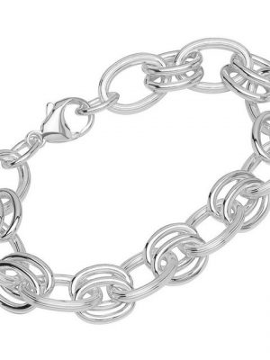 NKlaus Silberarmband "Armband 925 Sterling Silber 20,5cm Designer Kette" (1 Stück), Made in Germany