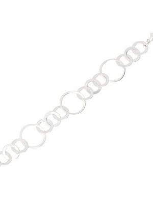 NKlaus Silberarmband "Armband 925 Sterling Silber 20,5cm Luna Kette Dame" (1 Stück), Made in Germany