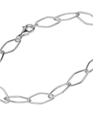 NKlaus Silberarmband "Armband 925 Sterling Silber 20cm Ankerkette rund D" (1 Stück), Made in Germany