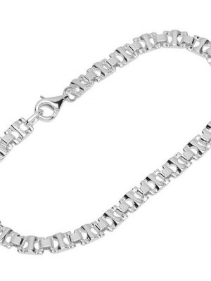 NKlaus Silberarmband "Armband 925 Sterling Silber 20cm Calla Kette Unise" (1 Stück), Made in Germany