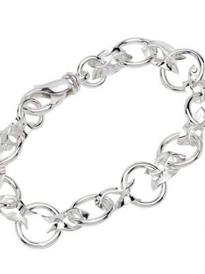 NKlaus Silberarmband "Armband 925 Sterling Silber 20cm Designer Kette Da" (1 Stück), Made in Germany