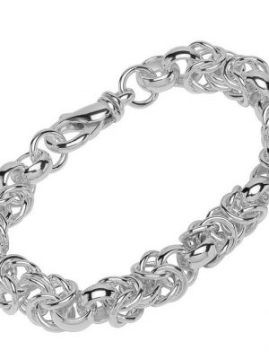 NKlaus Silberarmband "Armband 925 Sterling Silber 20cm Designer Kette Da" (1 Stück), Made in Germany