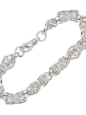 NKlaus Silberarmband "Armband 925 Sterling Silber 20cm Designer Kette Da" (1 Stück), Made in Germany