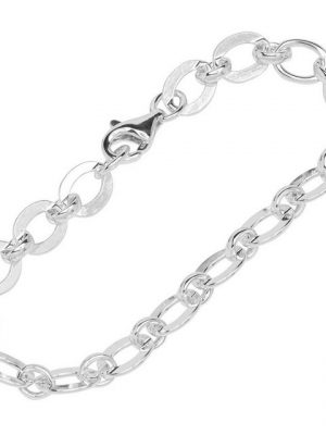 NKlaus Silberarmband "Armband 925 Sterling Silber 20cm Designer Kette Da" (1 Stück), Made in Germany