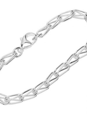 NKlaus Silberarmband "Armband 925 Sterling Silber 20cm Designer Kette Da" (1 Stück), Made in Germany