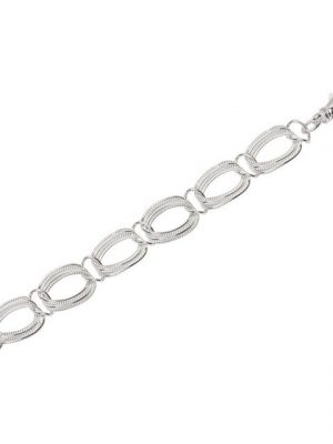 NKlaus Silberarmband "Armband 925 Sterling Silber 20cm Designer Kette Da" (1 Stück), Made in Germany