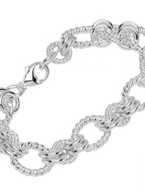 NKlaus Silberarmband "Armband 925 Sterling Silber 20cm Designer Kette Da" (1 Stück), Made in Germany