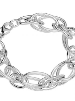 NKlaus Silberarmband "Armband 925 Sterling Silber 20cm Designer Kette Un" (1 Stück), Made in Germany