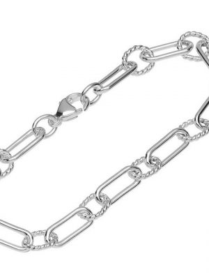 NKlaus Silberarmband "Armband 925 Sterling Silber 20cm Figaro Ankerkette" (1 Stück), Made in Germany