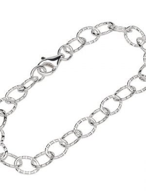 NKlaus Silberarmband "Armband 925 Sterling Silber 20cm Figaro Ankerkette" (1 Stück), Made in Germany