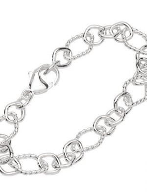 NKlaus Silberarmband "Armband 925 Sterling Silber 20cm Figaro Ankerkette" (1 Stück), Made in Germany