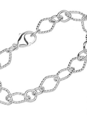 NKlaus Silberarmband "Armband 925 Sterling Silber 20cm Figaro Ankerkette" (1 Stück), Made in Germany