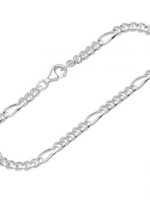 NKlaus Silberarmband "Armband 925 Sterling Silber 20cm Figaro Panzerkett" (1 Stück), Made in Germany