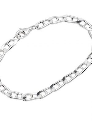 NKlaus Silberarmband "Armband 925 Sterling Silber 20cm Steg Langpanzerke" (1 Stück), Made in Germany