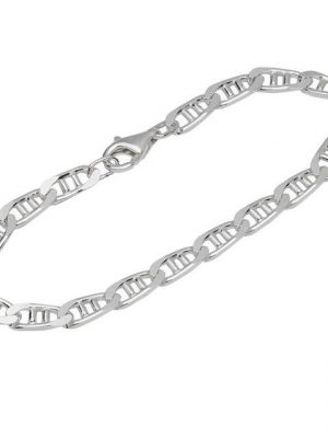 NKlaus Silberarmband "Armband 925 Sterling Silber 20cm Stegpanzerkette 4" (1 Stück), Made in Germany