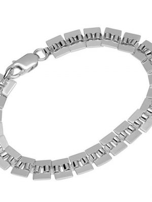 NKlaus Silberarmband "Armband 925 Sterling Silber 21cm Calla Kette Herre" (1 Stück), Made in Germany