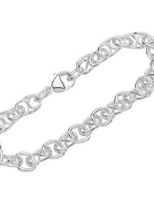 NKlaus Silberarmband "Armband 925 Sterling Silber 21cm Designer Armkette" (1 Stück), Made in Germany