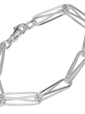 NKlaus Silberarmband "Armband 925 Sterling Silber 21cm Designer Kette Da" (1 Stück), Made in Germany