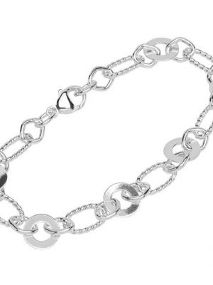 NKlaus Silberarmband "Armband 925 Sterling Silber 21cm Designer Kette Da" (1 Stück), Made in Germany