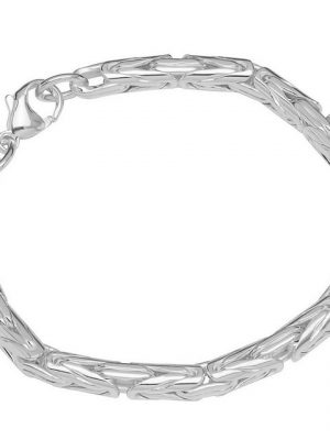 NKlaus Silberarmband "Armband 925 Sterling Silber 21cm Königskette rund" (1 Stück), Made in Germany