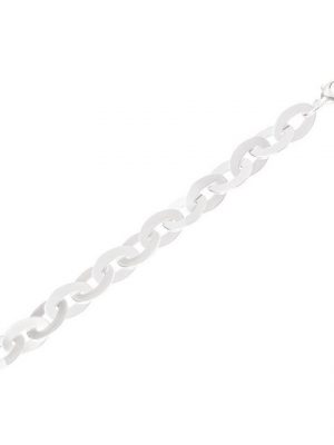 NKlaus Silberarmband "Armband 925 Sterling Silber 21cm Luna Kette Damen" (1 Stück), Made in Germany