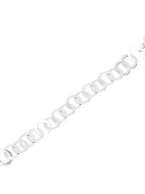 NKlaus Silberarmband "Armband 925 Sterling Silber 21cm Luna Kette Damen" (1 Stück), Made in Germany