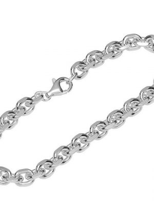 NKlaus Silberarmband "Armband 925 Sterling Silber 22cm Ankerkette 4 fach" (1 Stück), Made in Germany