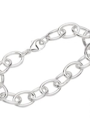 NKlaus Silberarmband "Armband 925 Sterling Silber 22cm Ankerkette glatt" (1 Stück), Made in Germany
