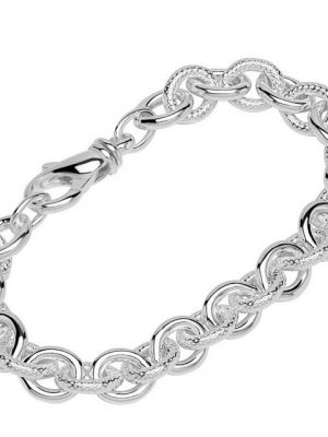 NKlaus Silberarmband "Armband 925 Sterling Silber 22cm Ankerkette glatt" (1 Stück), Made in Germany