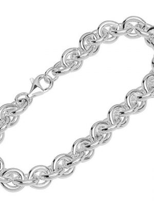 NKlaus Silberarmband "Armband 925 Sterling Silber 22cm Ankerkette rund D" (1 Stück), Made in Germany