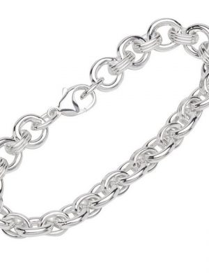 NKlaus Silberarmband "Armband 925 Sterling Silber 22cm Designer Kette Da" (1 Stück), Made in Germany