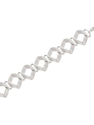 NKlaus Silberarmband "Armband 925 Sterling Silber 22cm Designer Kette Da" (1 Stück), Made in Germany