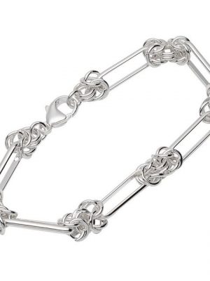 NKlaus Silberarmband "Armband 925 Sterling Silber 22cm Designer Kette Da" (1 Stück), Made in Germany