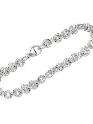 NKlaus Silberarmband "Armband 925 Sterling Silber 22cm Designer Kette Da" (1 Stück), Made in Germany