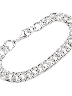 NKlaus Silberarmband "Armband 925 Sterling Silber 22cm Doppel Panzerkett" (1 Stück), Made in Germany